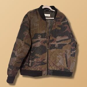 Calvin Klein Men's Camo Bomber Jacket